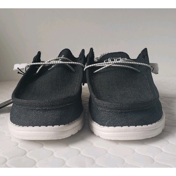 NWT Hey Dude Wally Funk Opal Bolt Black Mens Size 13 Slip-On Casual Shoes - Picture 3 of 9